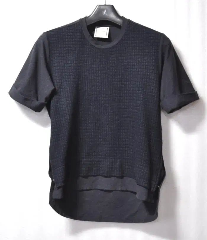 WOOYOUNGMI ウーヨンミ メンズ 裾 옆 ツーポケット 半袖 ニット Tシャツ (サイズ95 98)