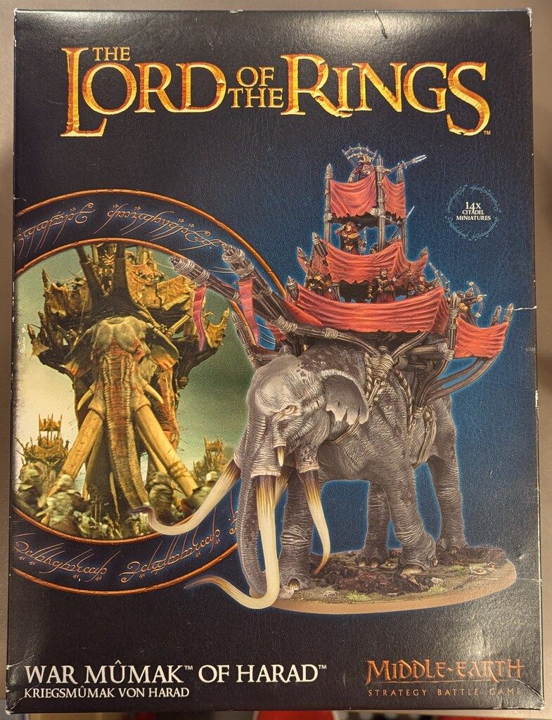 GAMES WORKSHOP MIDDLE-EARTH STRATEGY BATTLE GAME THE LORD OF THE RINGS War Mumak of Harad(2018)