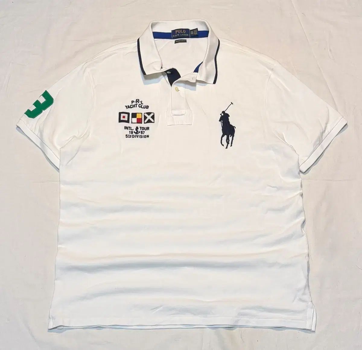 POLO RALPH LAUREN ビックポニー ヨットクラブ カラーTシャツ 白