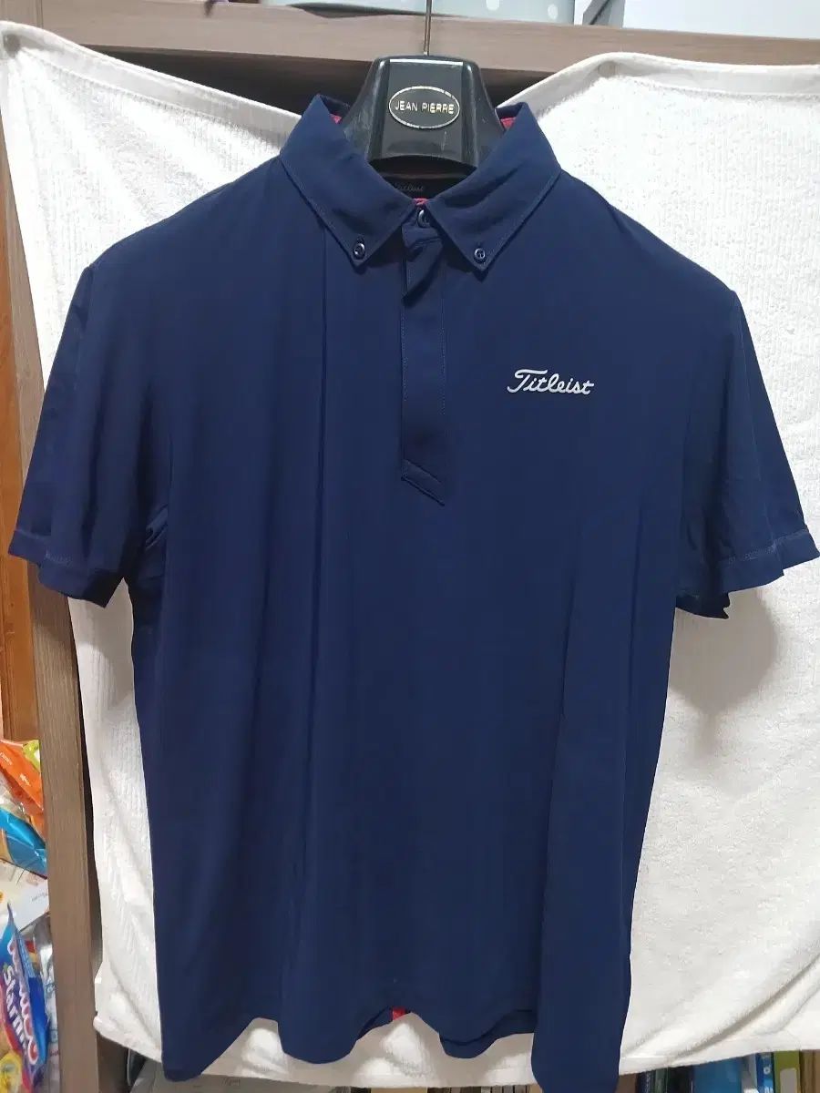 タイトリスト ゴルフウェア 半袖 カラーTシャツ ネイビー 100