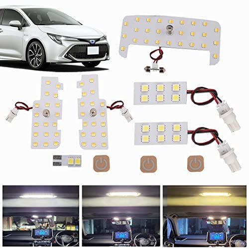 カローラ スポーツ LEDルームランプセット 専用設計 新型 3色15段階光量調整機能付き 車内灯 爆光 室内灯 LEDルームライト カスタムパーツ 取付簡単 専用工具付 取扱説明書付ts
