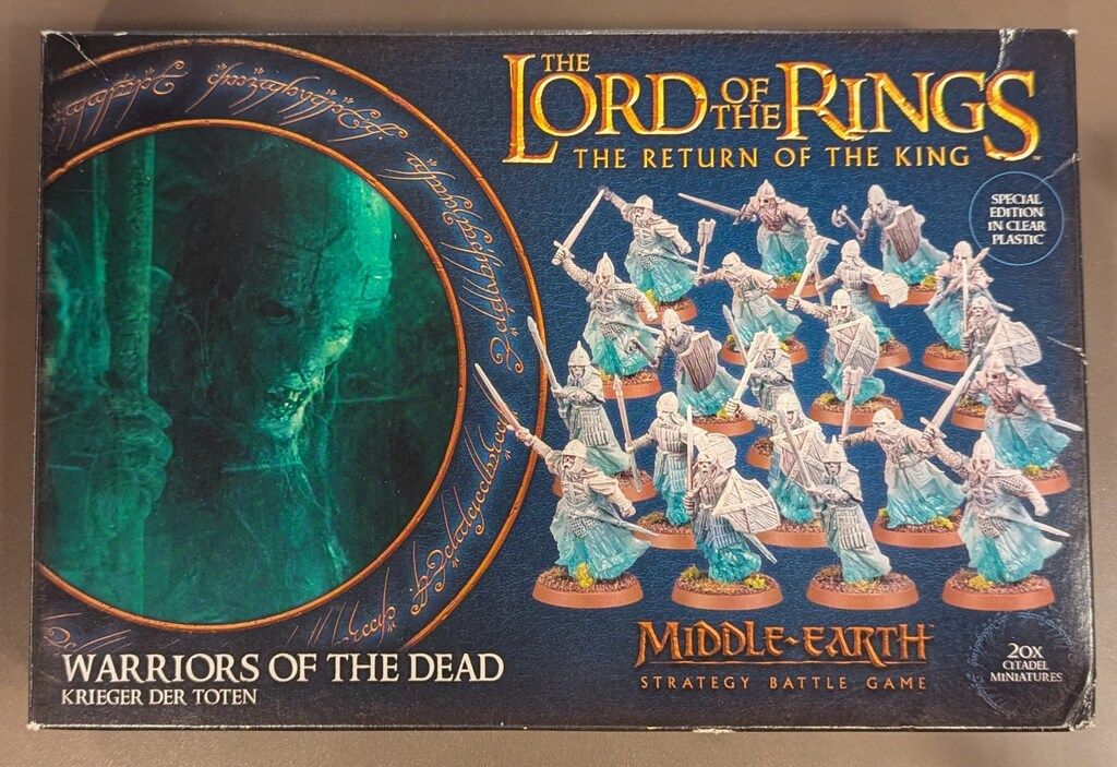 GAMES WORKSHOP MIDDLE-EARTH STRATEGY BATTLE GAME Warriors of the Dead（Special Edition in Clear Plastic）