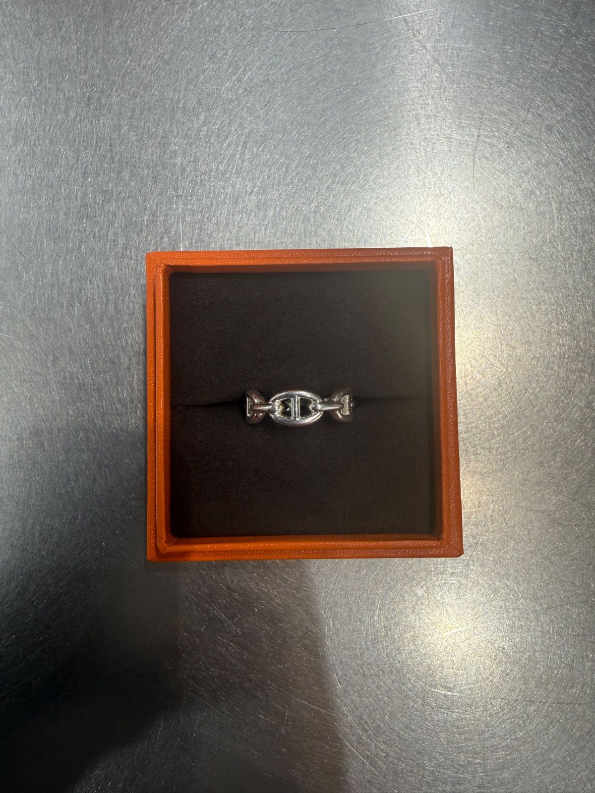 新品 HERMES エルメス アンシェネリング 57 シェーヌダンクル