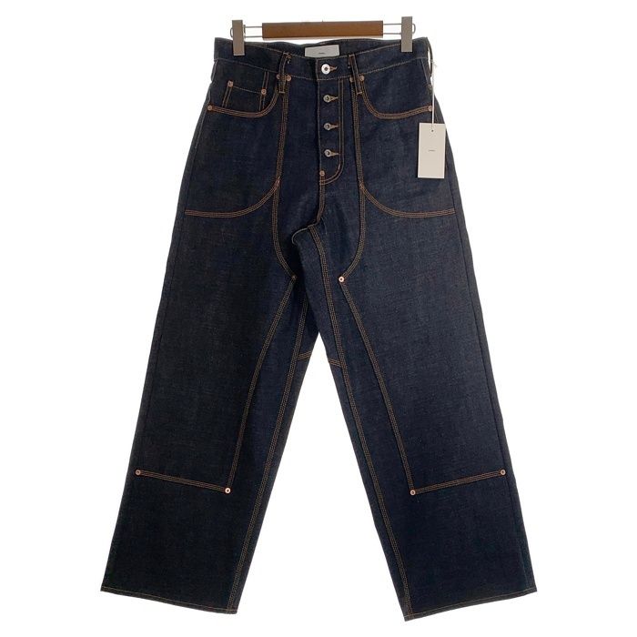 SUGARHILL シュガーヒル CLASSIC DOUBLE KNEE DENIM PANTS 馬革 ホースレザー クラシック ダブルニー デニムパンツ リジットインディゴ CLASS003 Size 32