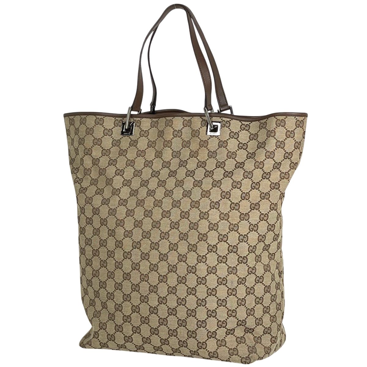 グッチ GUCCI GG柄 トートバッグ GGキャンバス ベージュ 31242 レディース 【中古】