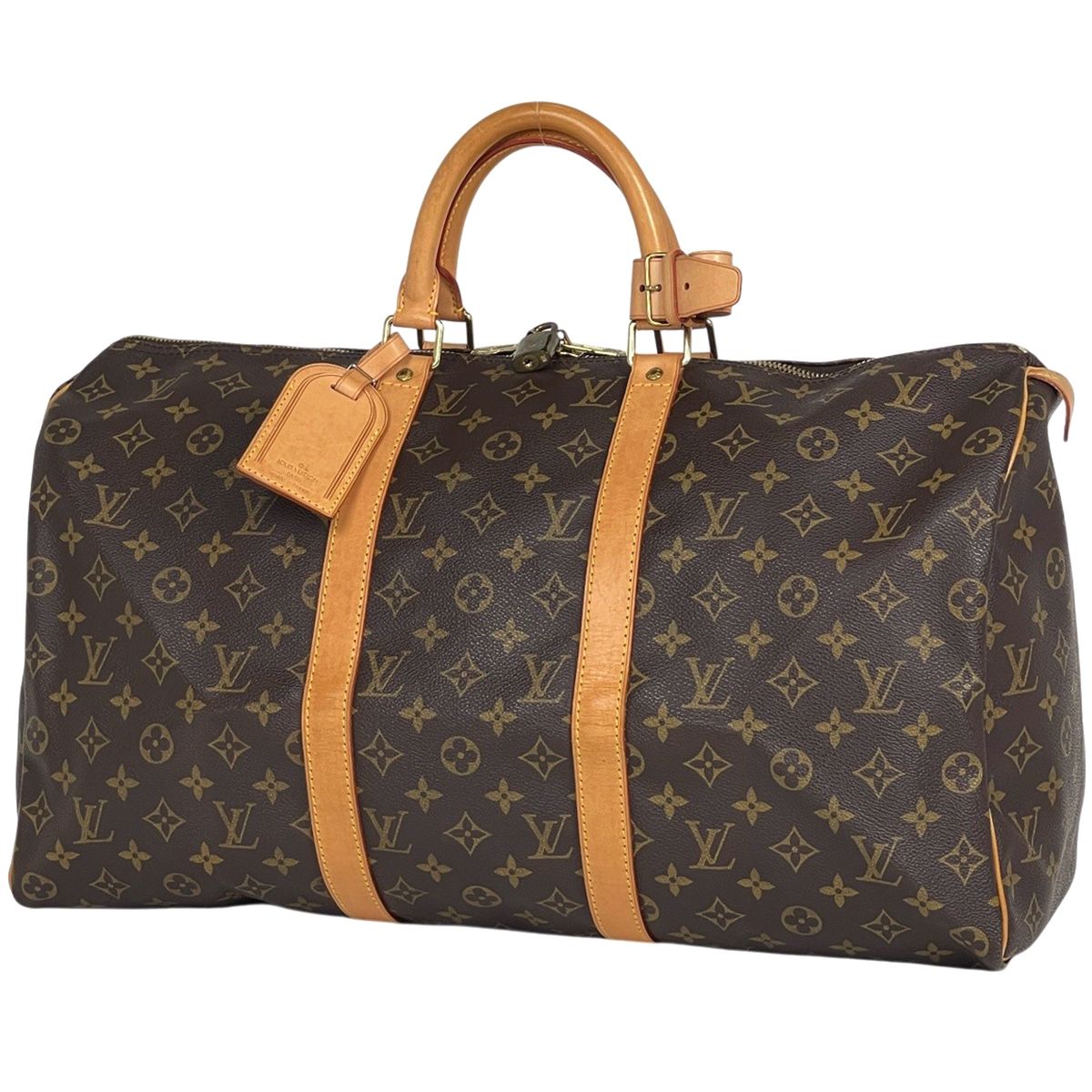 ルイ・ヴィトン Louis Vuitton キーポル50 ボストンバッグ モノグラム ブラウン M41426 レディース 【中古】