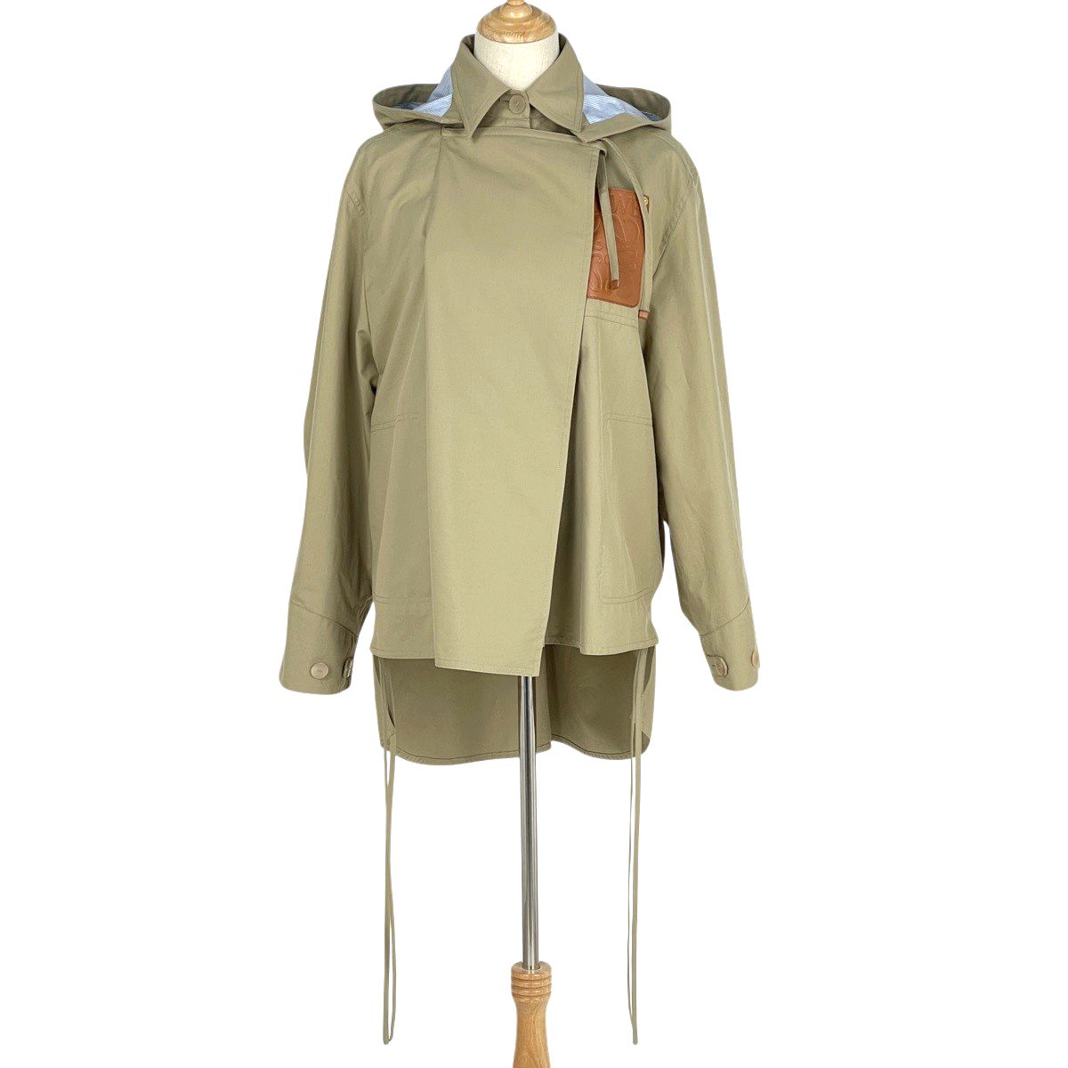 ロエベ LOEWE フーデッド パーカー アウター その他ジャケット コットン ベージュ レディース 【中古】