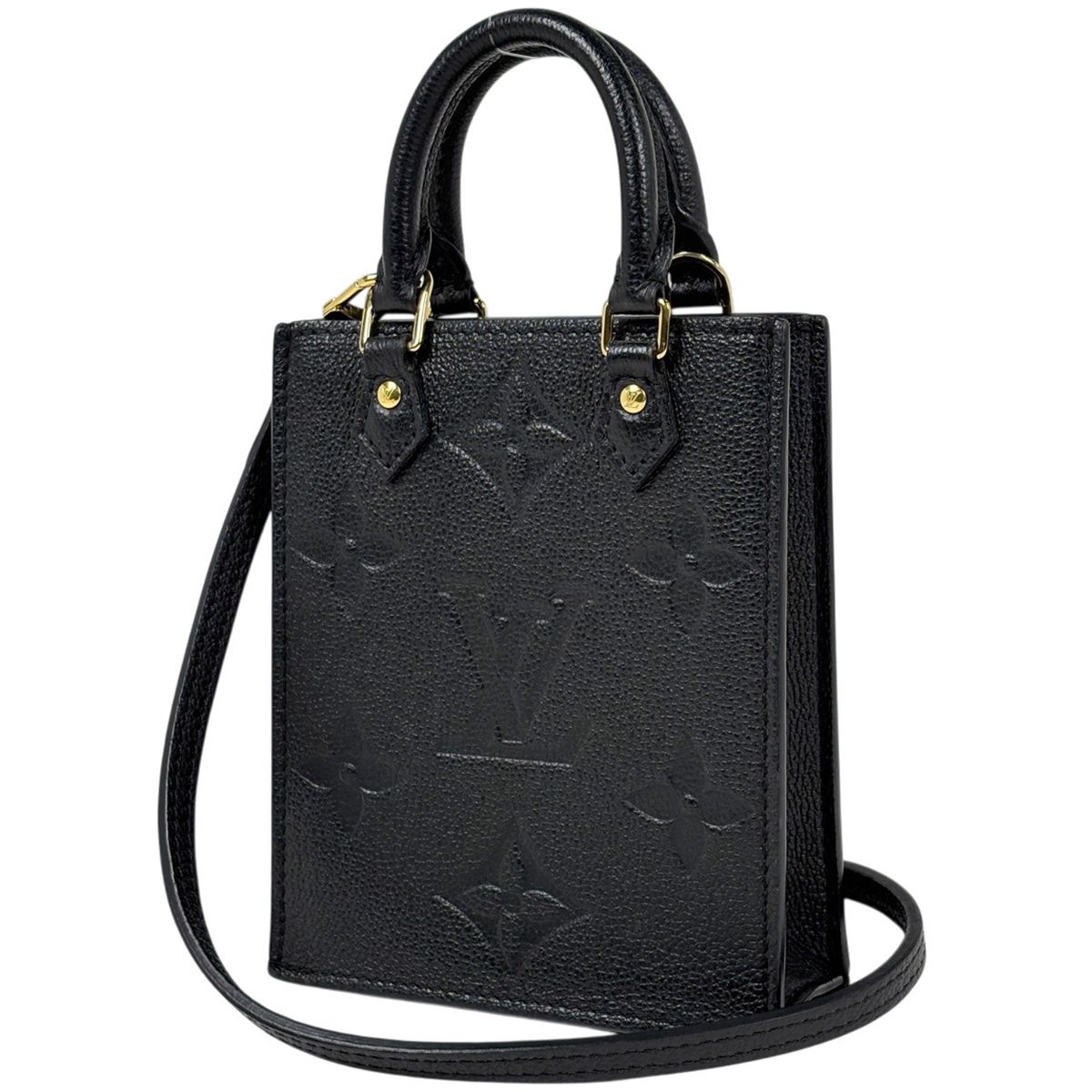 ルイ・ヴィトン Louis Vuitton プティット サックプラ 2WAY ショルダーバッグ ハンドバッグ モノグラムアンプラント ノワール(ブラック) M81417 レディース 【中古】