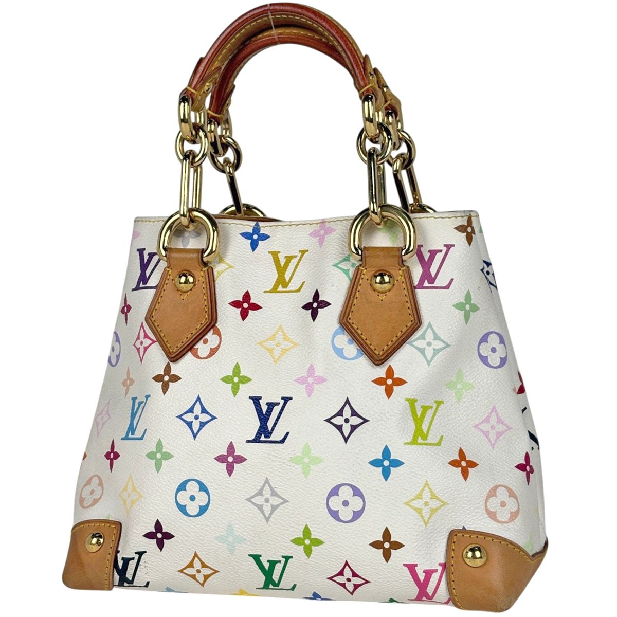 ルイ・ヴィトン Louis Vuitton オードラ ハンドバッグ モノグラムマルチカラー ホワイト(ブロン) M40047 レディース 【中古】