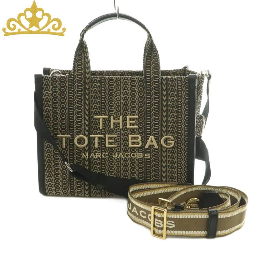 MARC JACOBS JACQUARD MEDIUM TOTE BAG 2WAY マークジェイコブス トートバッグ