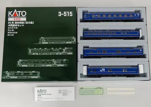 【中古】鉄道模型 HOゲージ 1/80 24系 寝台特急 北斗星 4両基本セット [3-515]