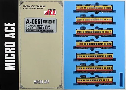【中古】鉄道模型 1/150 京阪3000系 テレビカー 3次車 7両セット [A-0661]
