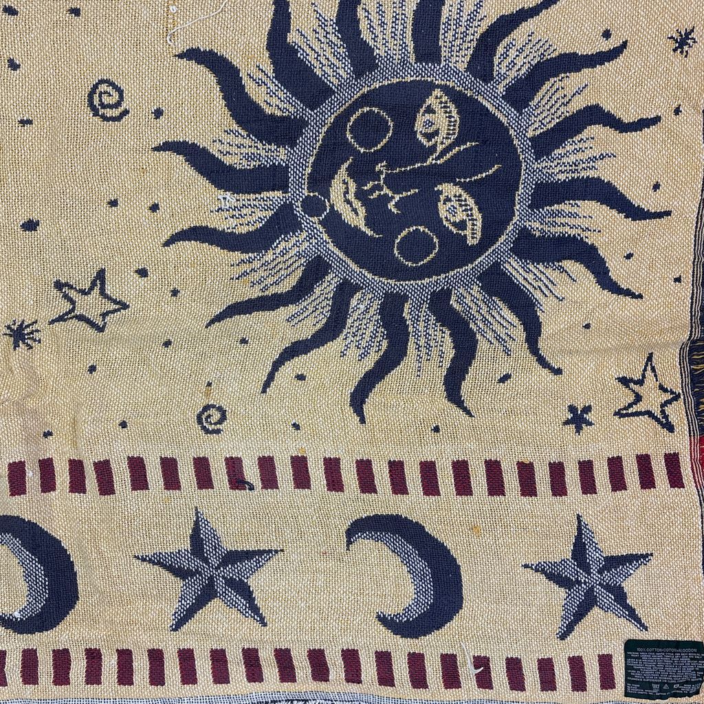 Jacquard Sun Rug ヴィンテージ ブランケット ラグ タペストリー