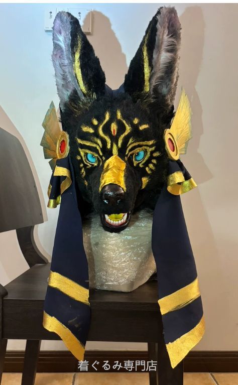 犬　猫　着ぐるみ ヘッド全頭　ヘッド ケモノ ファースーツ ぬいぐるみ コスプレ コスチューム Kurumi 一点物 C763