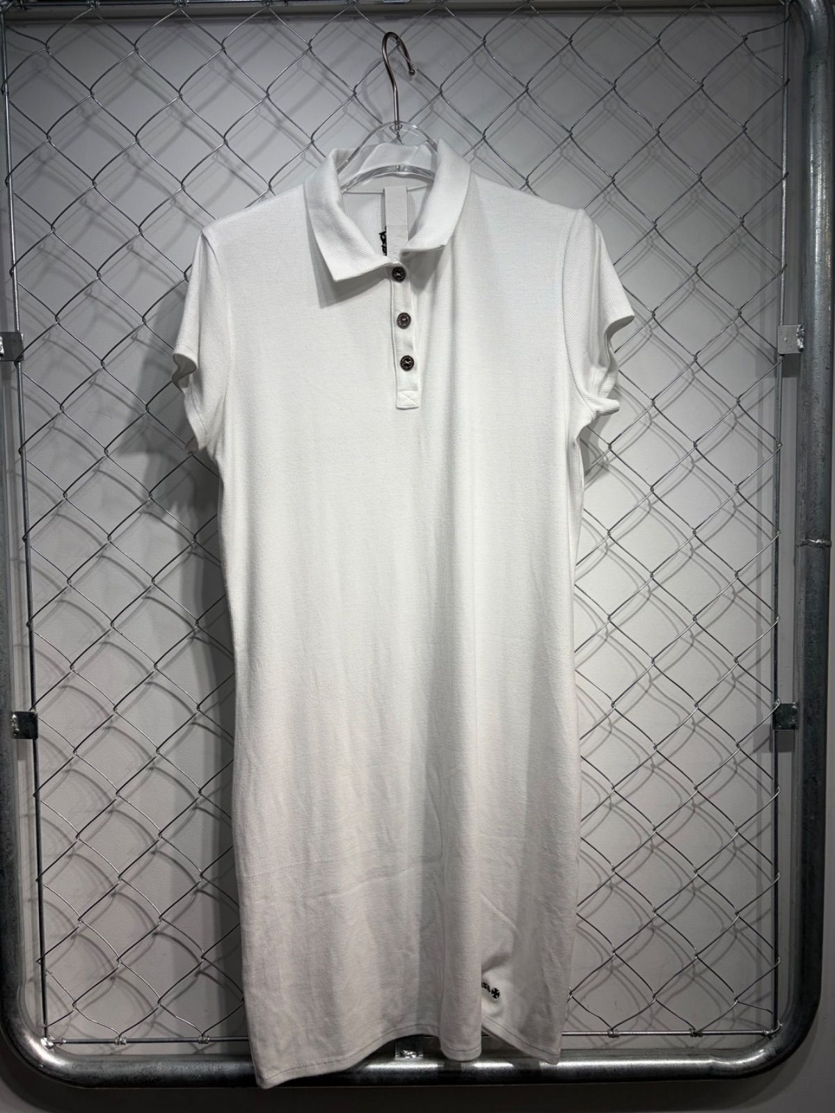 新品　CHROME HEARTS クロムハーツ　Y NOT Vindager Embroidered Polo Shirt and Dress　Y NOT ヴァインダガー刺繍 ポロシャツ ワンピース