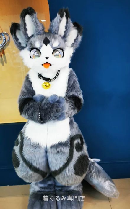 犬　猫　着ぐるみ ヘッド全頭　ヘッド ケモノ ファースーツ ぬいぐるみ コスプレ コスチューム Kurumi 一点物 C765