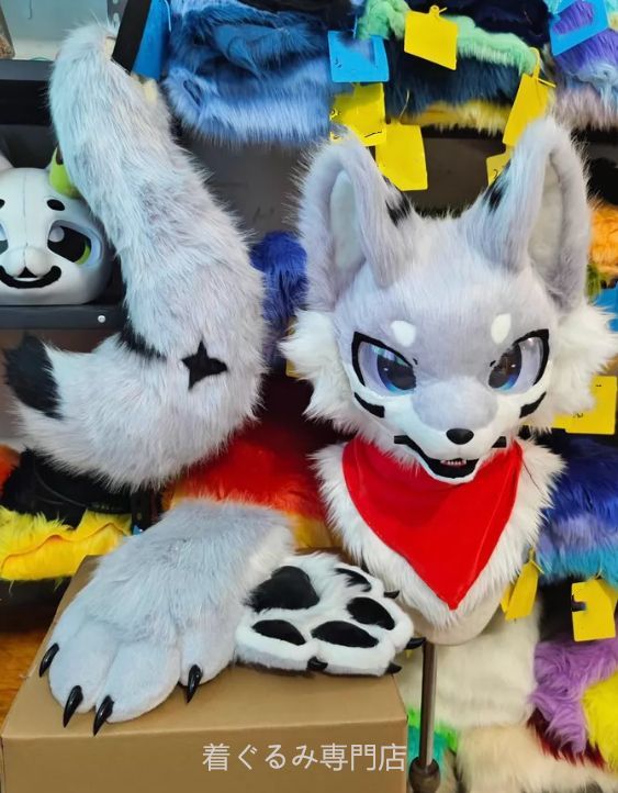 犬　猫　着ぐるみ ヘッド全頭　ヘッド ケモノ ファースーツ ぬいぐるみ コスプレ コスチューム Kurumi 一点物 C767