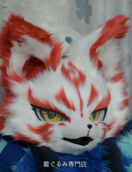 犬　猫　着ぐるみ ヘッド全頭　ヘッド ケモノ ファースーツ ぬいぐるみ コスプレ コスチューム Kurumi 一点物 C771