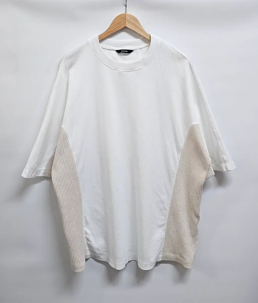 システムオム 23FW オーバーサイズ バイカラー 半袖Tシャツ 100