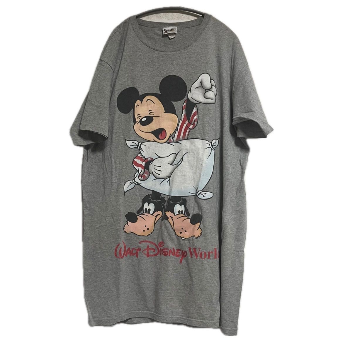 90s ミッキー 「寝起きパジャマミッキー」Tシャツ