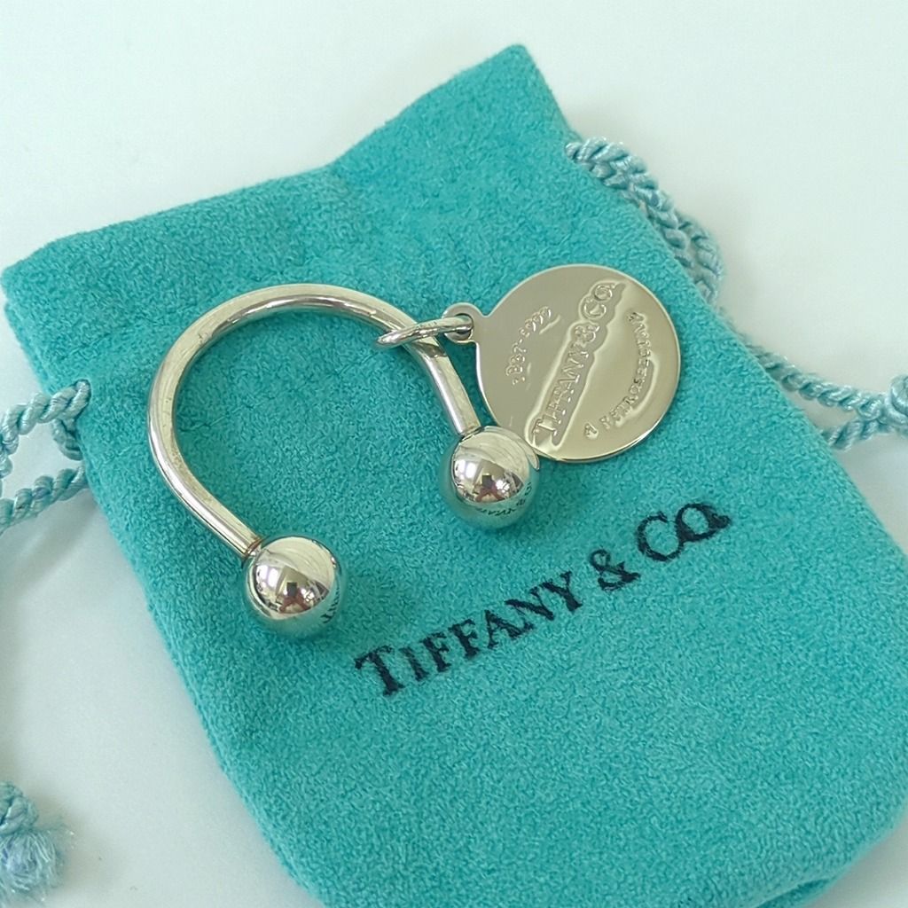 TIFFANY & Co. ティファニー キーリング キーホルダー SV925 オーバルタグ