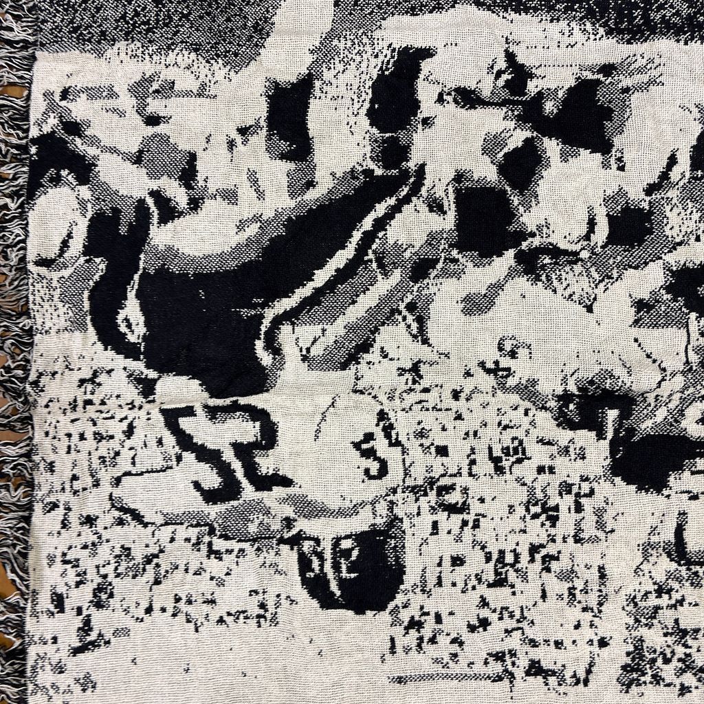 vintageラグ ブランケット マルチカバー タペストリー 未使用タグ付き