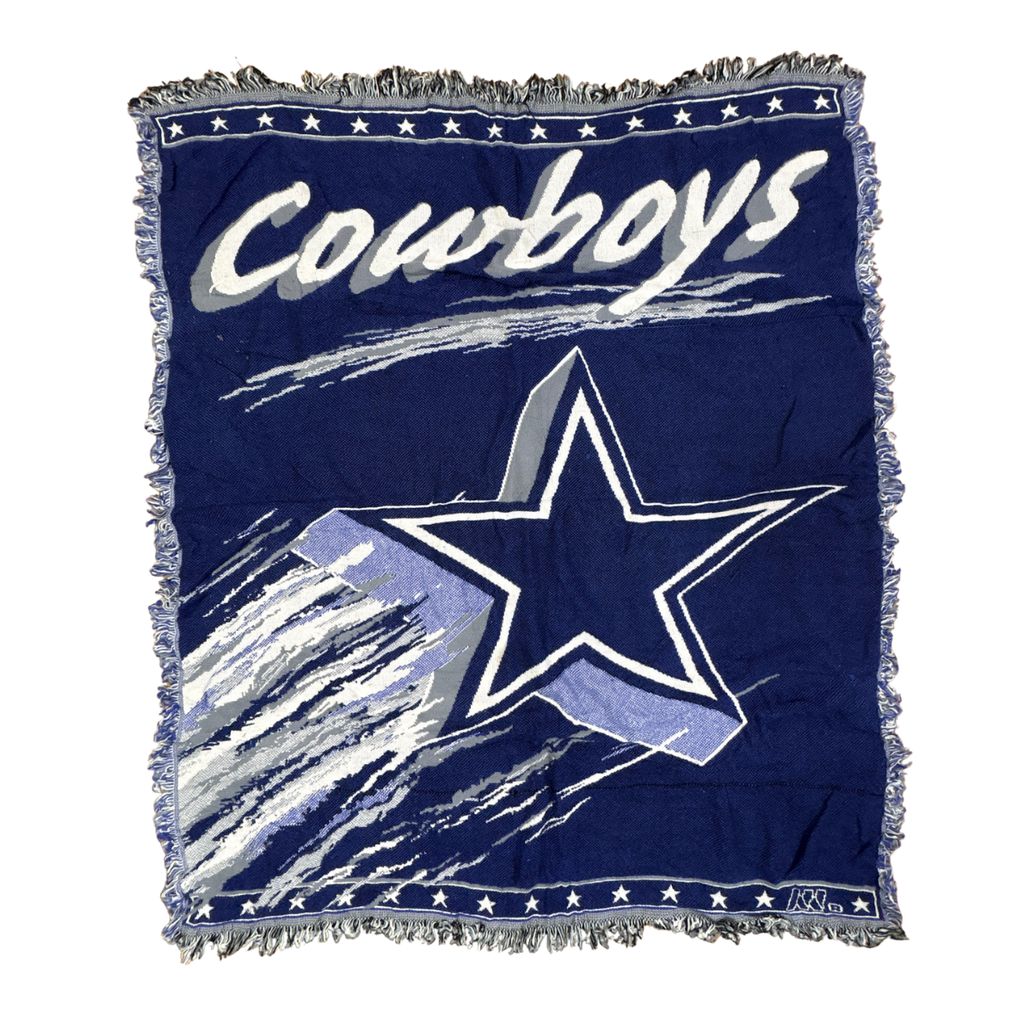 vintageラグ ブランケット マルチカバー タペストリー USA製 ダラスカウボーイズ フットボール NFL Rug Blanket Cowboys3016