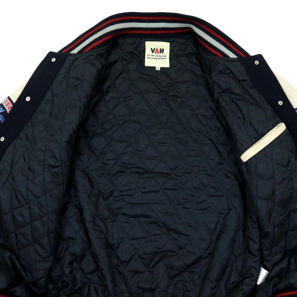 S3835】【ビッグサイズLL】VAN JAC ヴァンヂャケット スタジャン