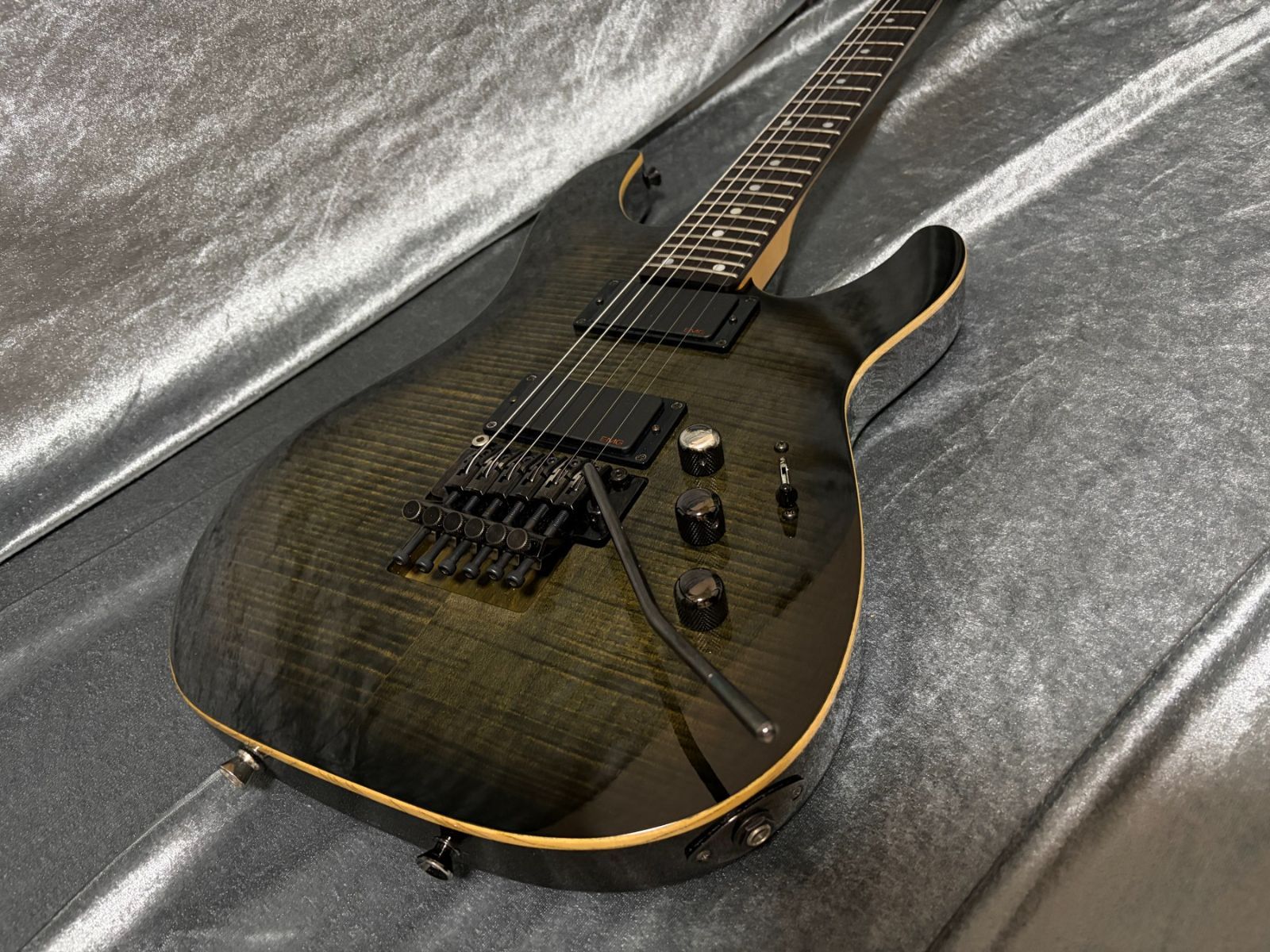限定28本・シェクター NV-4 EMGサスティナー搭載 紫キルトメイプル美品