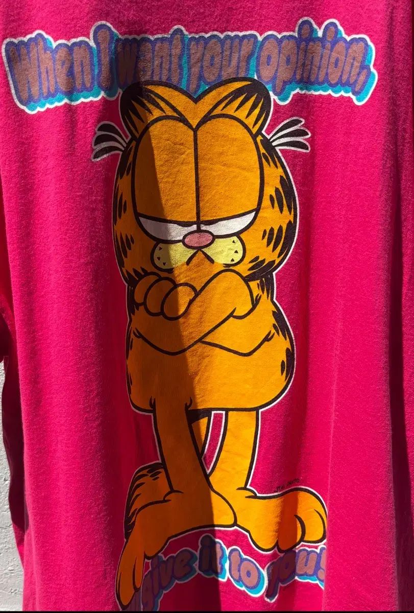 90's オリジナル 正規品 シングルステッチ ガーフィールド オーバーサイズ Tシャツ