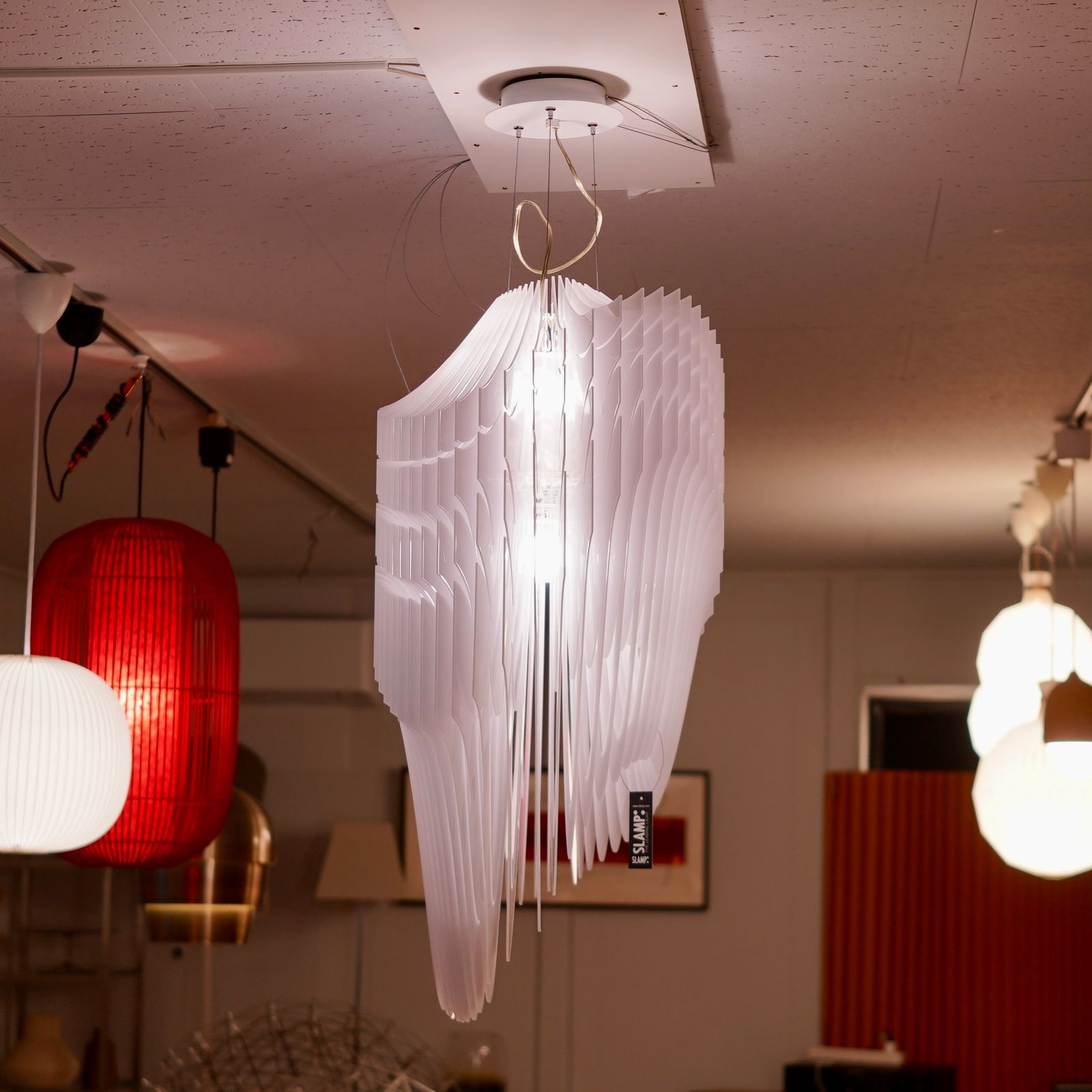 未使用品 SLAMP スランプ AVIA SUSPENSION S WHITE アヴィア サスペンション ホワイト ペンダントライト サスペンションライト 吊り下げ照明 天井照明 デザイナーズ家具 イタリア モダン ラグジュアリー ホテルライク
