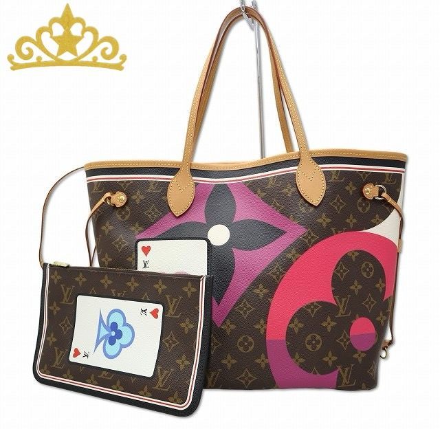 LOUIS VUITTON モノグラム ゲーム オン キャンバス ネヴァーフル MM トートバッグ レディース ルイヴィトン