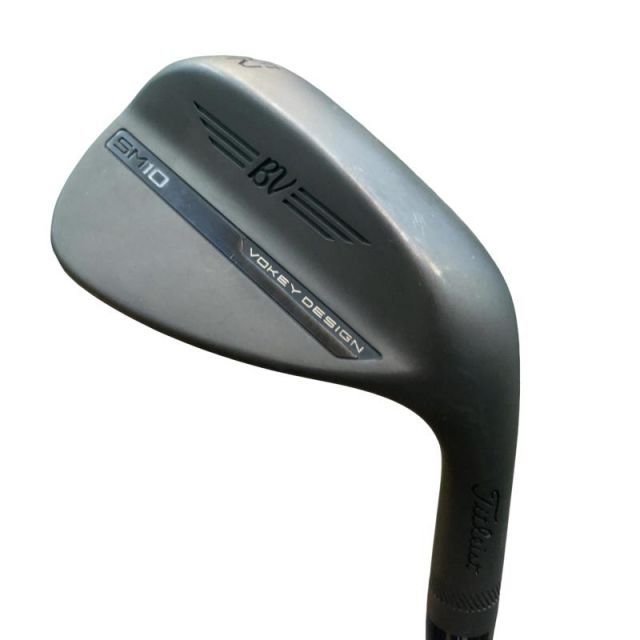 【中古】 タイトリスト VOKEY SPIN MILLED SM10 ジェットブラック 52°/12°F ウェッジ WG 純正特注シャフト (フレックスS) メンズ 男性用 右利き 右用 Cランク ゴルフクラブ