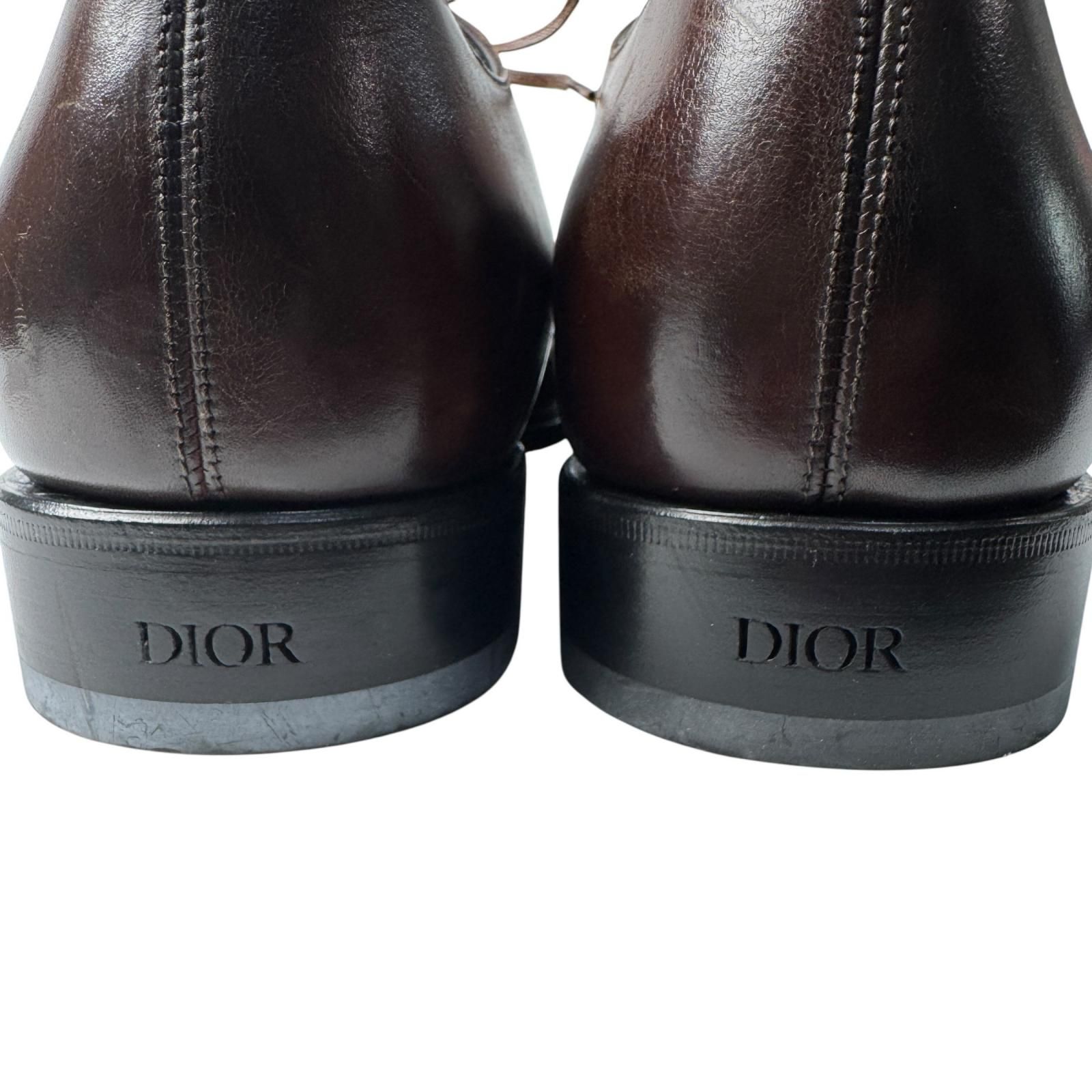 ディオール Dior ドレスシューズ ビジネスシューズ 靴 ブラウン ♯42