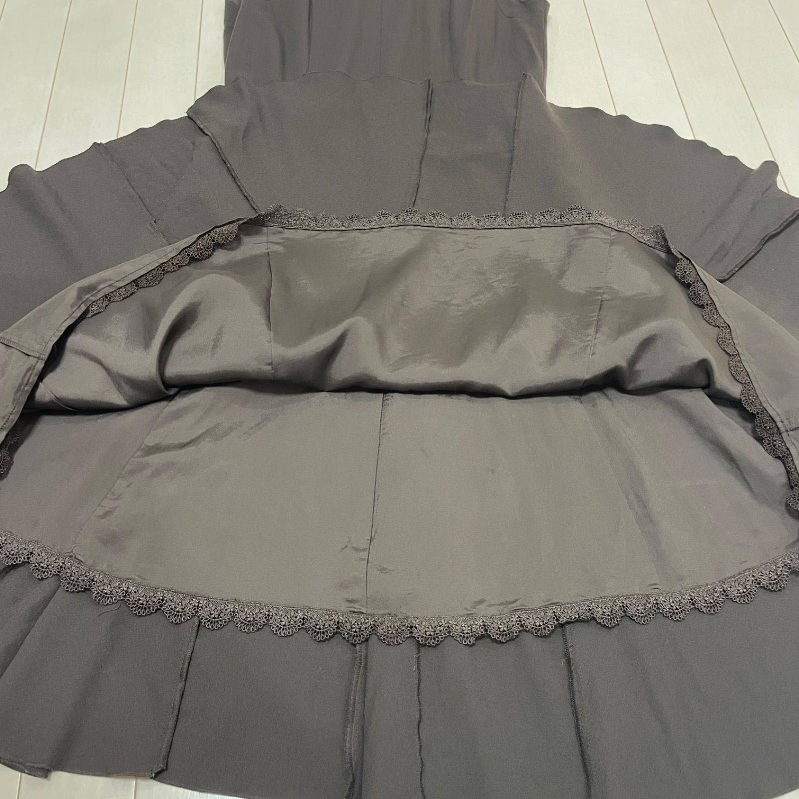 FOXEY BOUTIQUE フォクシー ワンピース サイズ42 ダークブラウン 日本