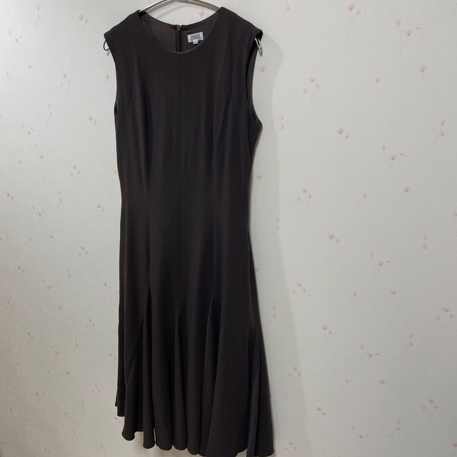 FOXEY BOUTIQUE フォクシー ワンピース サイズ42 ダークブラウン 日本