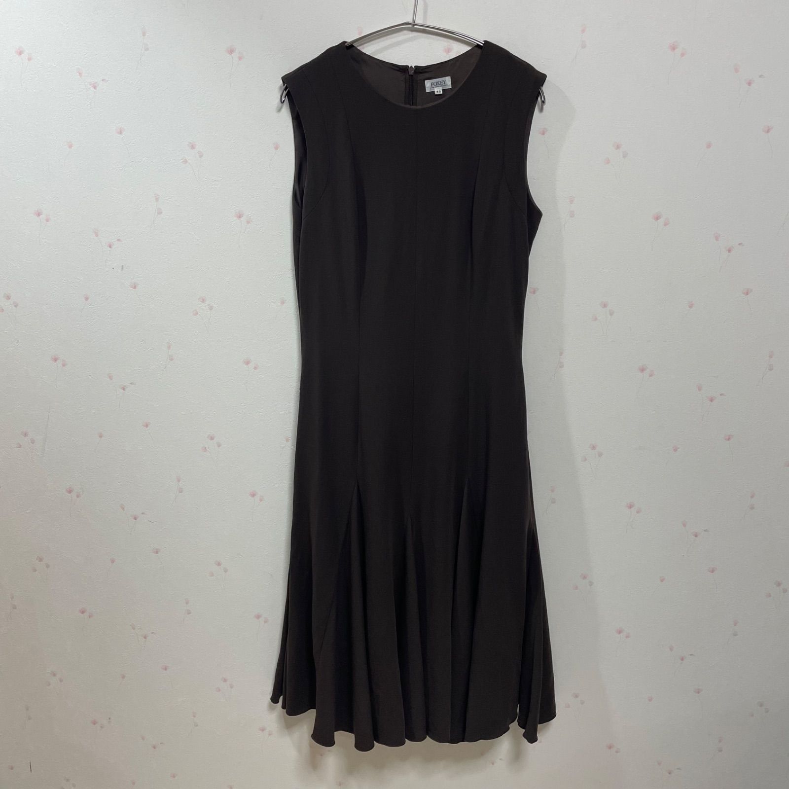 FOXEY BOUTIQUE フォクシー ワンピース サイズ42 ダークブラウン 日本
