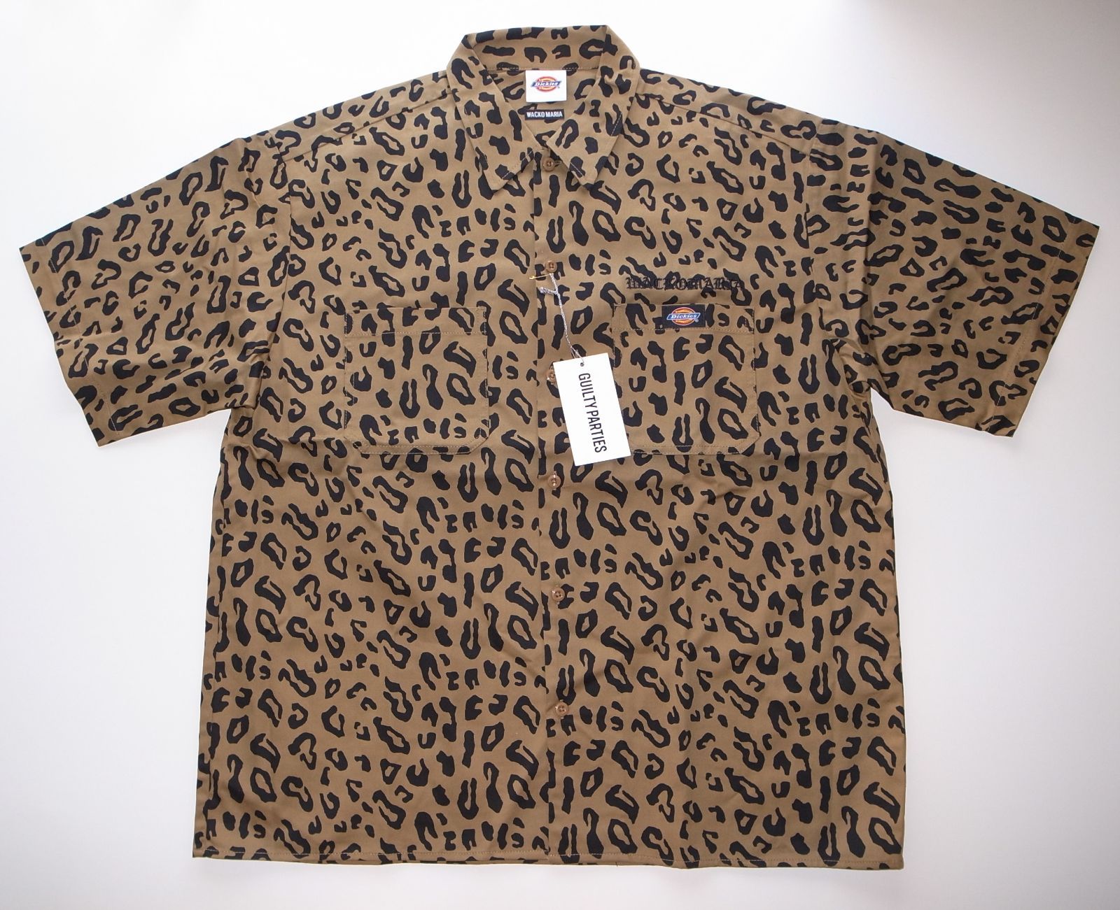 WACKO MARIA Dickies leopard work shirt sizeS レオパード ワコマリア