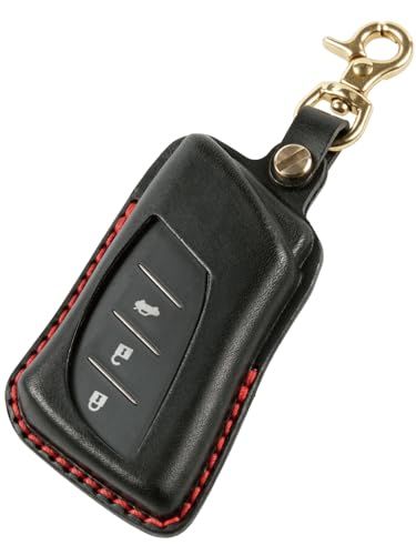 [ユサブル] レクサス キーケース 高級本革 イタリアンレザー ブッテーロ 新型 NX 20系 RX UX ES LBX LC LS (ブラック)ts
