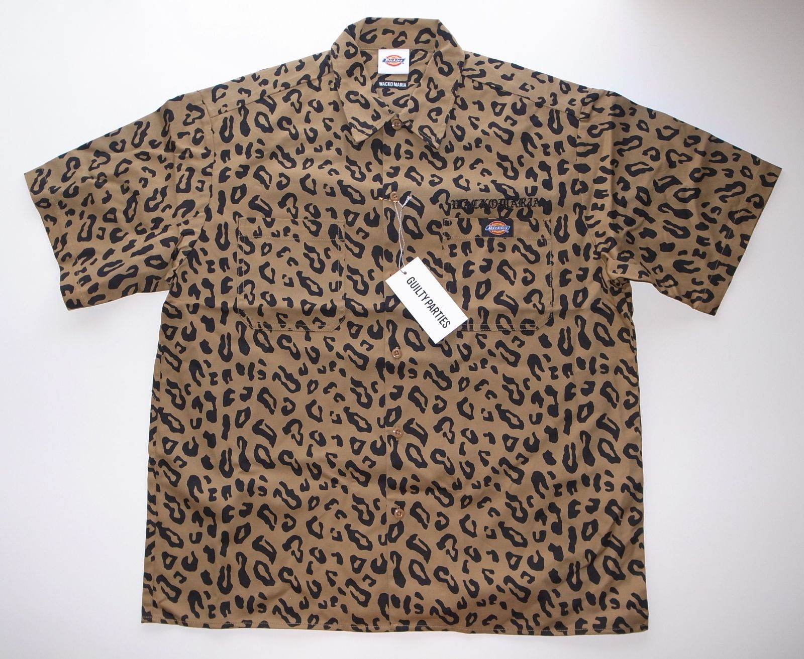 WACKO MARIA Dickies leopard work shirt sizeS レオパード ワコマリア ディッキーズ ワークシャツ