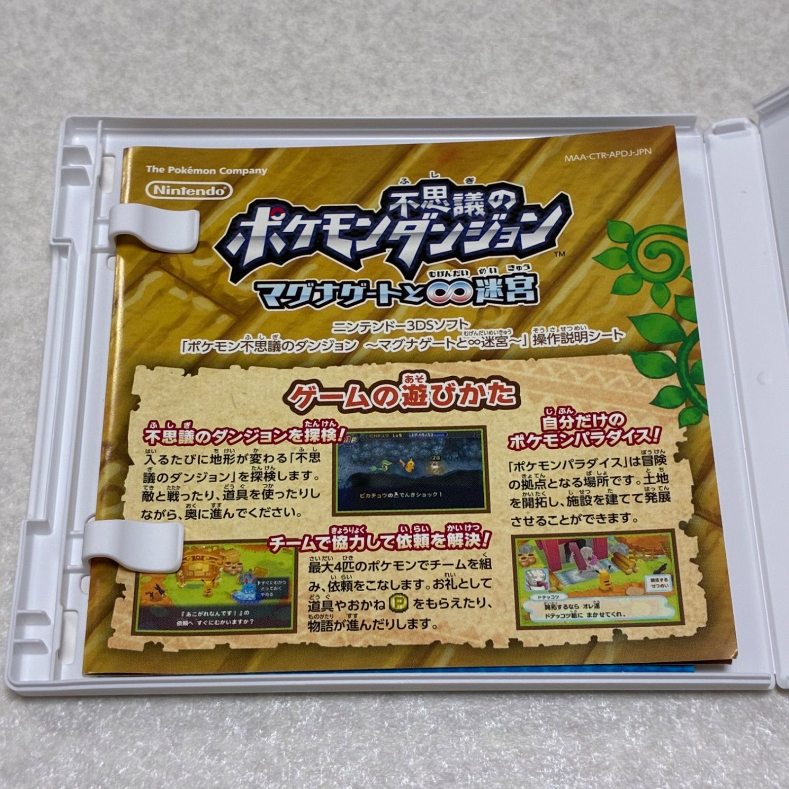 動作確認済 ポケモン不思議のダンジョン マグナゲート∞迷宮
