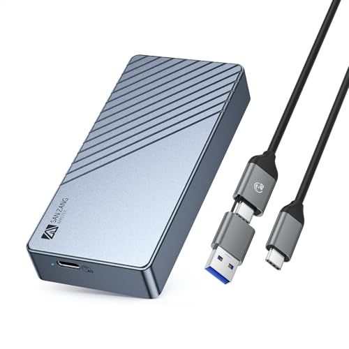 SANZANG USB4/Thunderbolt 4対応 M.2 NVMe SSD アルミニウム外付けケース 40Gbps 3段階冷却システム 付属冷却ベスト 2230-2280対応 ポータブル送料無料 8a45272b