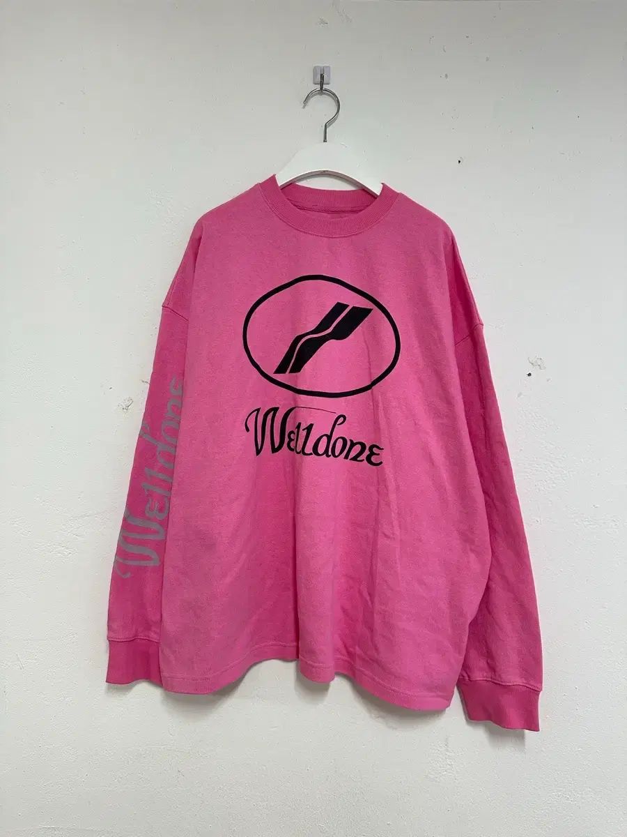 we11done ウェルダン ピンク 長袖Tシャツ