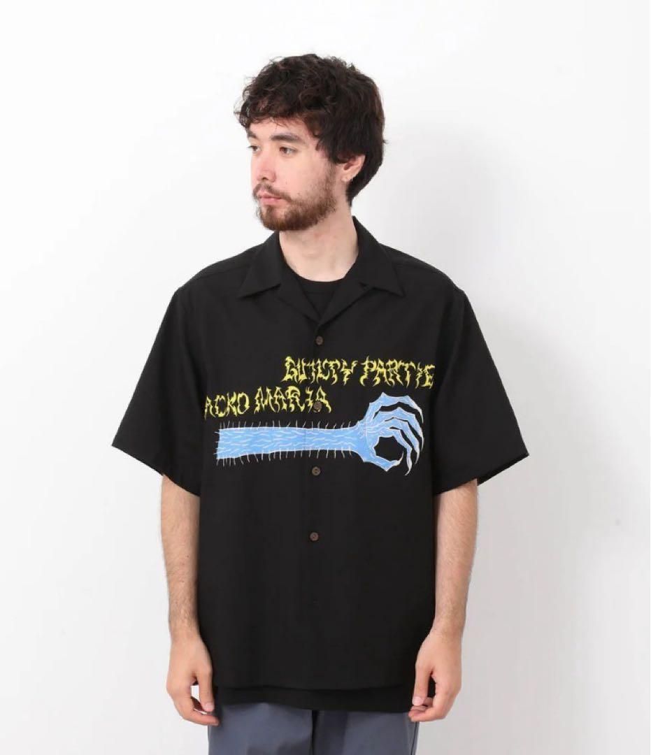 WACKO MARIA NECK FACE HAWAIIAN SHIRT ハワイアンシャツ sizeS