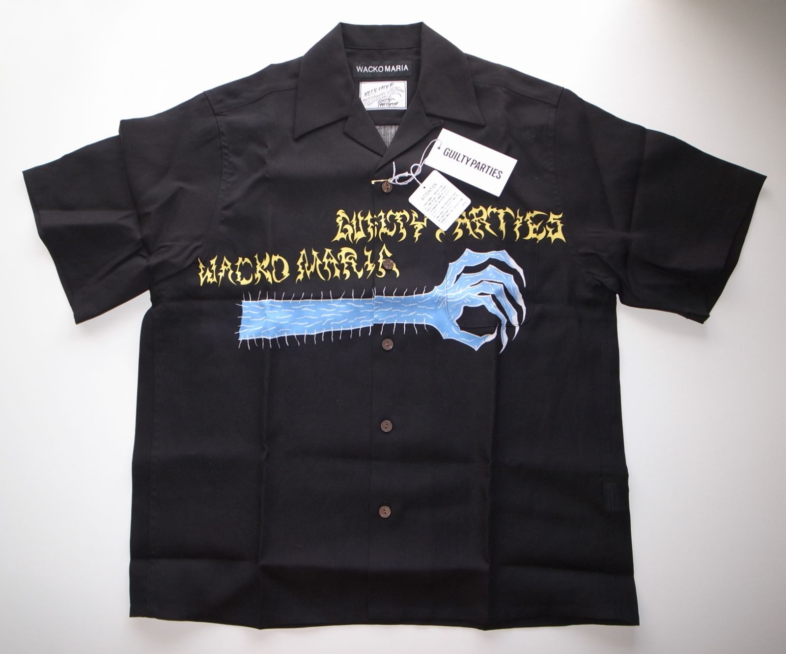 WACKO MARIA NECK FACE HAWAIIAN SHIRT ハワイアンシャツ sizeS neckface