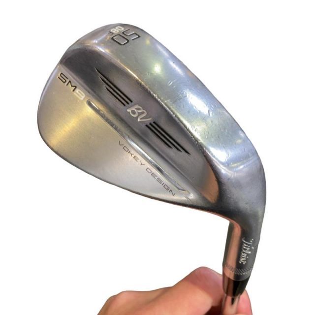 【中古】 タイトリスト VOKEY SPIN MILLED SM9 ツアークロム 50°/08°F ウェッジ WG Dynamic Gold (フレックスS) メンズ 男性用 右利き 右用 Cランク ゴルフクラブ
