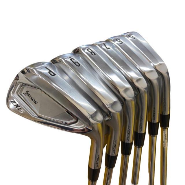 【中古】 ダンロップ SRIXON ZXi5 6S アイアンセット IR 純正特注シャフト (フレックスS) メンズ 男性用 右利き 右用 Cランク ゴルフクラブ