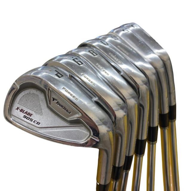 【中古】 ブリヂストン TOURSTAGE X-BLADE 905 CB 7S アイアンセット IR Dynamic Gold (フレックスS) メンズ 男性用 右利き 右用 Dランク ゴルフクラブ