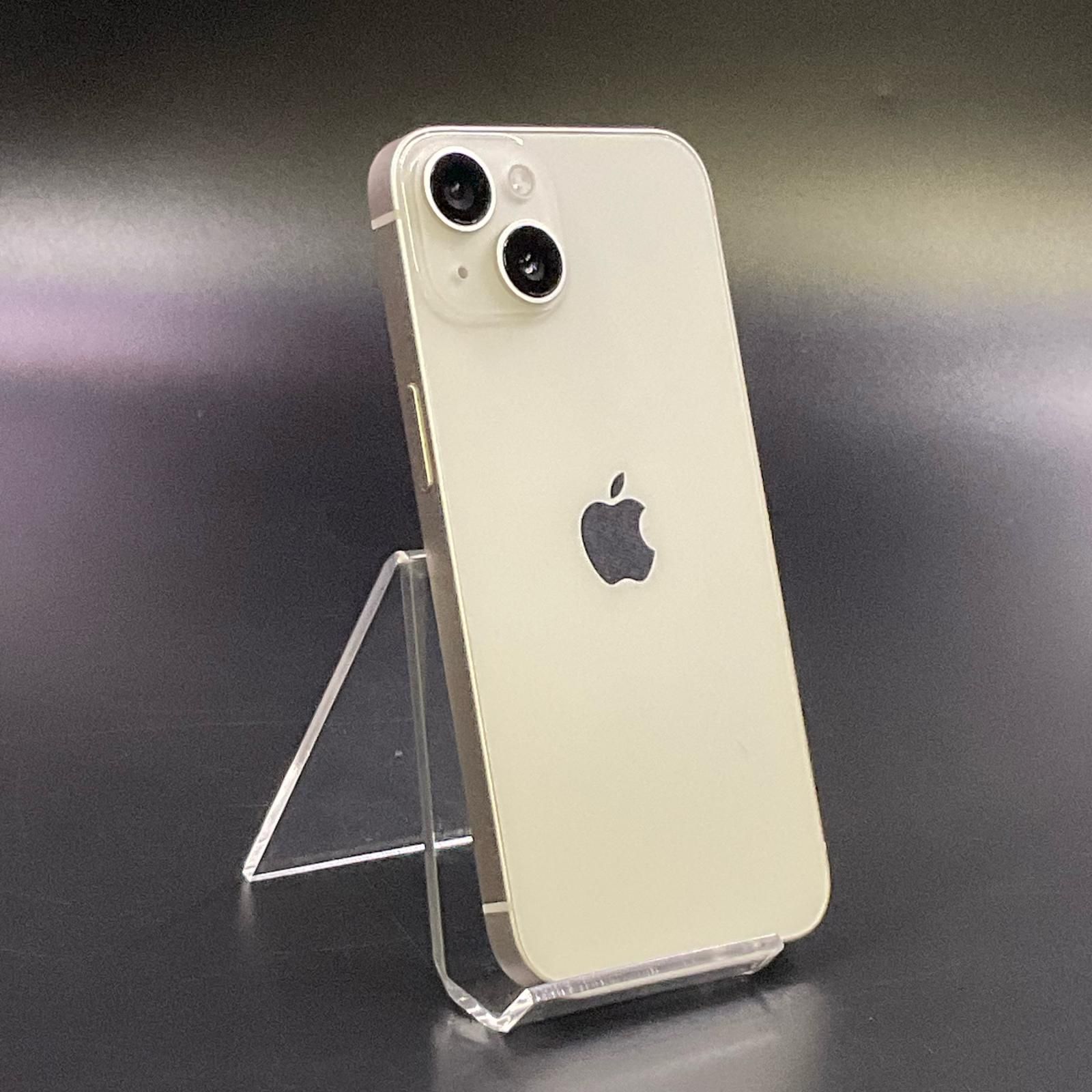 【全額返金保証】【最速発送】 iPhone 14 256GB スターライト au 白ロム 動作確認済 81%