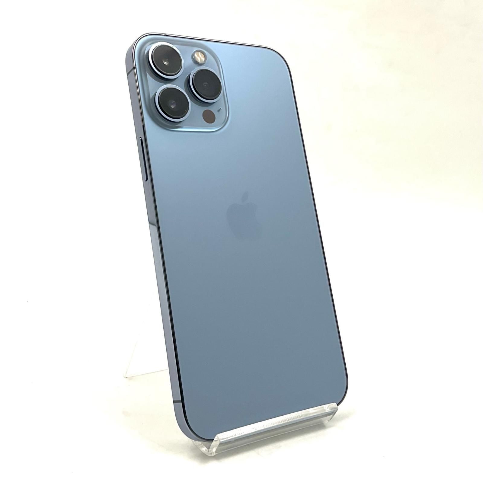 【全額返金保証】【最速発送】 iPhone 13 Pro Max 1TB シエラブルー Softbank SIMフリー 動作確認済 79%